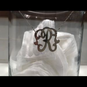 Jennifer Zeuner “R” Initial Necklace